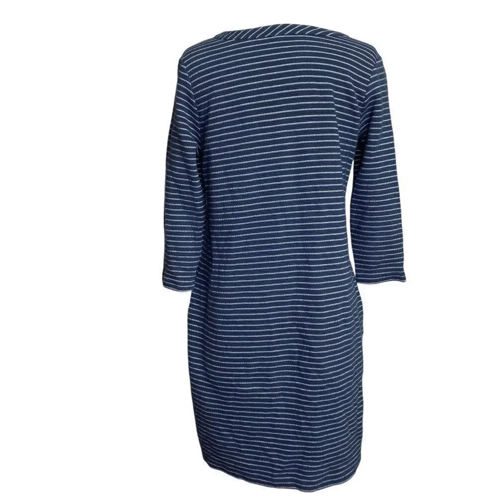 J.Jill Long Sleeve Knit Dress Size Petite Small Pin Striped